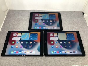 【Apple】iPad Air2 3台セット Wi-Fi+Cellular MGGX2J/A A1567 容量16GB グレー ios15.7.8 初期化済 中古タブレット SIMロックSoftbank