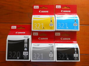 【純正】Canon BCI-321・4色、BCI-320PGBK・1箱、期限切れ