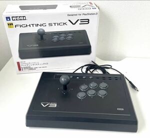 HORI PlayStation3用 ジョイスティック FIGHTING STICK V3 HP3-59 動作確認済 ファイティングステック PS3アーケードコントローラー