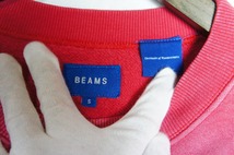 BEAMS ビームス カレッジ ルーズ スウェット クルー コットン トップス トレーナー 11-13-4471-146 S ピンク 1101N_画像5