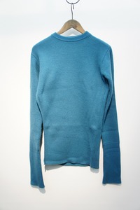 正規 CLANE クラネ SLANT CUT KNIT TOPS スラント カット ニット トップス セーター 11106-1172 青 1 本物 1030N