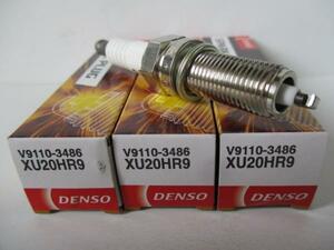 ダイハツ タント L375S L385S L455S L465S DAIHATSU TANTO / DENSO スパークプラグ XU20HR9 V9110-3486 3本セットです。