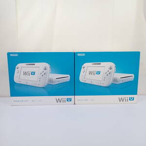 未検品 Wii U 本体2台セット ゲームパッド2台付属 プレミアムセット 32GB BASIC SET 8GB shiro WUP-101 WUP-001 WUP-010 まとめ売り 任天堂