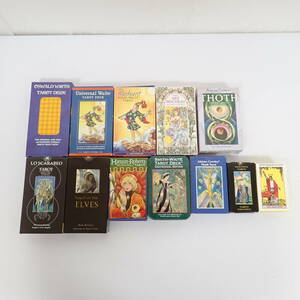 未検品 オラクルカード 12点セット まとめ売り no.1 OSWALD WIRTH Universal Waite Aleister Crowley Thoth Tarot 他 タロット 占い