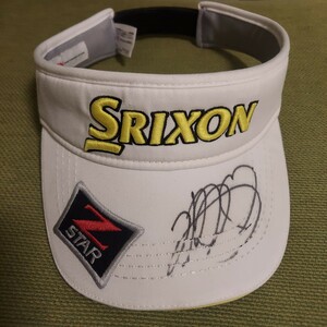 賞金女王　山下美夢有プロ　直筆サイン SRIXON キャップ スリクソン バイザー