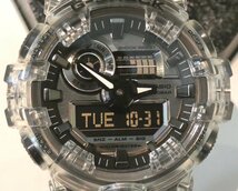 【新品未使用・正規品】カシオ腕時計 Gショック／最新トレンドのスケルトン！GA-700SK-1A／G-SHOCK CASHIO アナデジ腕時計 クオーツ_画像6