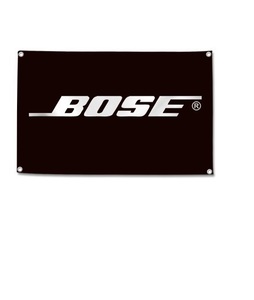 特大フラッグ・旗バナー「BOSE」約150ｃｍ×90ｃｍ　ガレージ・お部屋のデコレーション装飾に！ 13520