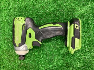 【中古品】★makita(マキタ) 14.4v充電式インパクトドライバ ライム(本体のみ) TD136DZL　ITNK0R72DAUG