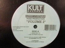 Lenny Fontana ： Mass Production Volume 2 12'' // Choice Mix / For The People Mix / The Only Mix / Garage House / 5点で送料無料_画像1