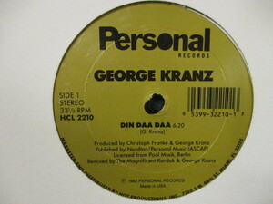 George Kranz ： Din Daa Daa 6:20 12'' // 5点で送料無料