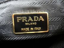 【正規品】13742Bd PRADA プラダ ナイロンリュック ブラック ゴールドチェーン 白タグ70 H27×W24×D12cm_画像6