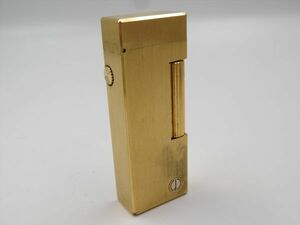 【正規品】14621f 1円 dunhill ダンヒル ガスライター ローラー dロゴ ゴールド