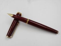 【正規品】14613d 1円 Mont Blanc モンブラン 万年筆 No.121 ボルドー×ゴールド ペン先18K 750_画像3