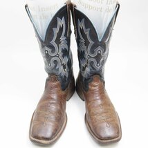 8.5D表記　26.5cm相当　ARIAT　アリアット　ウエスタンブーツ　ペスコブーツ　レザーシューズ　本革　革靴　バイカラー　/U9333_画像2