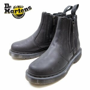 美品　UK4　23cm相当　Dr.Martens　ドクターマーチン　サイドジップブーツ　ブラック　黒　ブラックステッチ　インナーボア/U9353