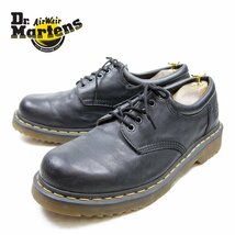 UK10　28.5cm相当　Dr.Martens　ドクターマーチン　5ホール　ブーツ　イエローステッチ　ブラック　黒/U9366_画像1