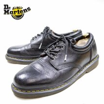 UK11　30cm相当　Dr.Martens　ドクターマーチン　5ホール　ブーツ　本革　ブラック　黒　BIGサイズ　大きい　セッズ/U9439_画像1