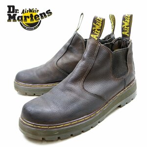 UK9　28cm相当　Dr.Martens　チェルシーブーツ　ドクターマーチン　サイドゴアブーツ　ブラウン　茶　イケてる/U9470