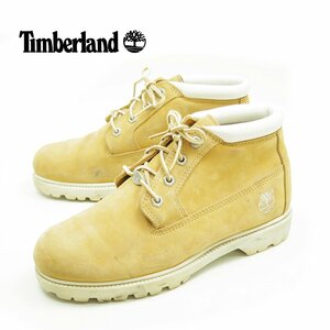 9-1/2M表記　27.5㎝相当　Timberland WATERPROOF　ティンバーランド　ワークブーツ　ショートブーツ　編み上げ　IWGP　革靴　/U9567