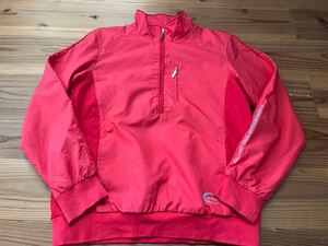 23 district sports half Zip nylon jacket red red Ⅱ size GOLF Golf wear Onward 154-162 centimeter 