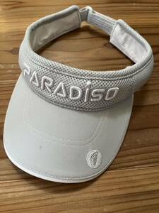 送料込み！PARADISO メッシュサンバイザー グレー パラディーゾ ゴルフサンバイザー GOLF ゴルフウェア 帽子 グレー 灰色