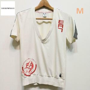 EMPORIO ARMANI EA7 メンズ Vネック Tシャツ Mサイズ