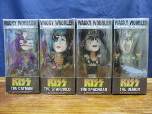 ★KISS　BOBBLE HEAD　ボブルヘッド　4体　FUNKO　WACKY WOBBLER　ファンコ　フィギュア　ハードロック　ボビングヘッド　バブルヘッド★