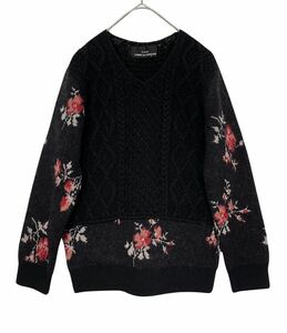 AD2017 tricot comme des garcons トリココムデギャルソン 花柄ニット セーター