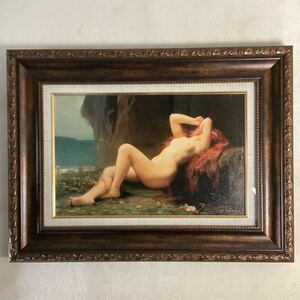 yp41 ジュール・ルフェーヴル 作 洞窟のマグラダのマリア 1876年頃 レプリカ 複製画 額装 絵画 名画 人物画 肖像画 印刷 油彩 油絵