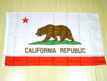 カリフォルニア州旗 大型フラッグ 4号 150cmX90 DM便発送_画像3