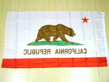 カリフォルニア州旗 大型フラッグ 4号 150cmX90 DM便発送_画像2