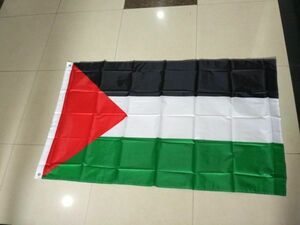 パレスチナ国旗 大型フラッグ 4号 150cmX90cm 未使用