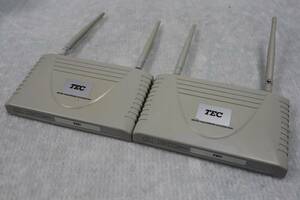 E5257(4) Y 【2個セット】中古品 TEC 東芝テック 無線LANアクセスポイント SRTAP-OES-11-B-R AT-TQ2401/本体のみ