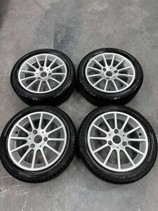 純正 美品 Smart スマート３穴 15インチ ガリ傷無し 4.5j×15+23.5/5.5j×15+22 PIRELLI Cinturato P6 タイヤ付き PCD112 4本セット