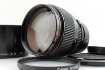 【美品 保障付 動作確認済】Canon New FD NFD 85mm f/1.2 L Portrait Lens w/Nex Adapter キャノン ポートレート レンズ #Q5553_画像1