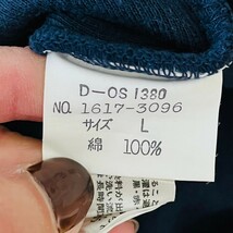 F8766cL CHAPS RALPH LAUREN チャップスラルフローレン サイズL スウェットカーディガン ネイビー 紺色 メンズ ゴルフ USED 古着_画像7