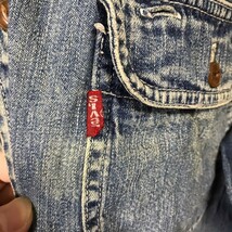 F8931dL Levi's San Francisco Cal リーバイス サイズLL位 長袖シャツ デニムシャツ オーバーサイズ ブルー系 ヴィンテージ USED 古着_画像6