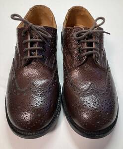 極美品 QUILP by tricker's クイルプ トリッカーズ 6ハーフ fitting5 ウイングチップ ダイナイトソール グレインレザー加工 