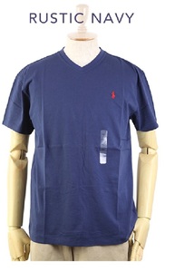 新品 アウトレット 14036 Mサイズ Tシャツ 紺 polo ralph lauren ポロ ラルフ ローレン Vネック