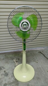 National electric fan retro F-30V1G antique retro electric fan National operation verification OK Vintage electrical appliances air conditioning missed 