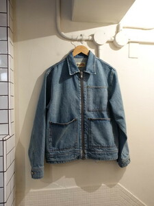 Stussy デニム　ジップ　ジャケット　23ＡＷ　未使用　DENIM ZIP WORK JACKET サイズＳ