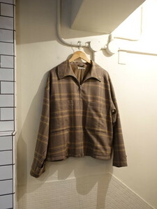 オーラリー AURALEE チェック ブルゾン サイズ4 A9AS02SC　WOOL SERGE CHECK ZIP-UP BLOUSON　タグ付き