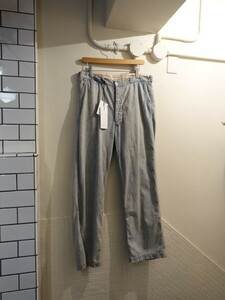 A.PRESSE アプレッセ ライトオンス ユーズド加工 デニム 23SAP-04-12M サイズ3 定価44000円 Vintage Prisoner Denim Trousers 