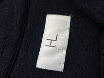 ヘリル HERILL ウール シャツ ネイビー シルク混 サイズ2 22-050-HL-8040-3 定価62700円 Silkwooldoublecloth Opencolorshirt _画像5