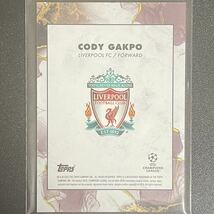 オンライン限定 コーディ・ガクポ 2022-23 Topps Inception UEFA Club Competitions base Star Quality Cody Gakpo リヴァプール オランダ_画像2