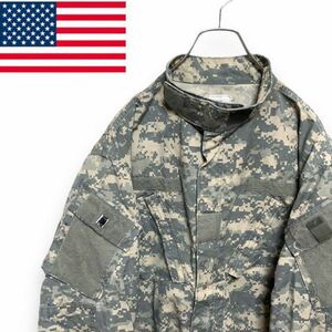 アメリカ古着　L 08年　NATO ミリタリー　迷彩　コンバットジャケット　１円　メンズ