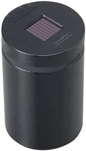 LED付 ブラック W638 セイワ(SEIWA) 車内用品 灰皿 ソーラー缶アッシュ3 ソーラータイプ ブルーLED ブラック