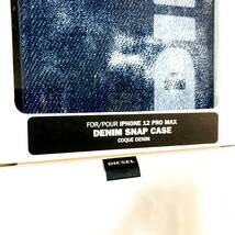 ディーゼル DIESEL Moulded Case 44301 Bleached Denim SS21 Blue/White iPhone 12 Pro Max JAN:8718846088596_画像6