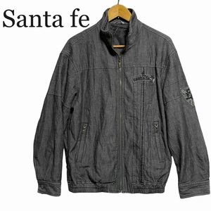 S51†Santa feサンタフェ美品 大人の嗜み 黒ブルゾン/48†紳士ジャケットコートジャンパー