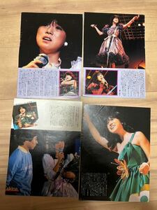 中森明菜　切り抜き　雑誌　記事　昭和アイドル　昭和歌謡　コンサート　ライブ　